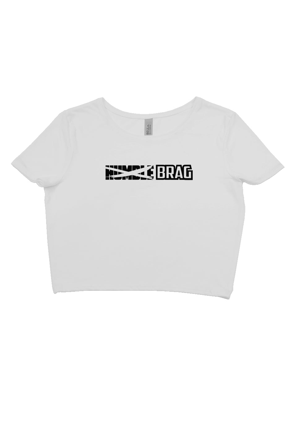 Just BRAG Slim Fit Crop White