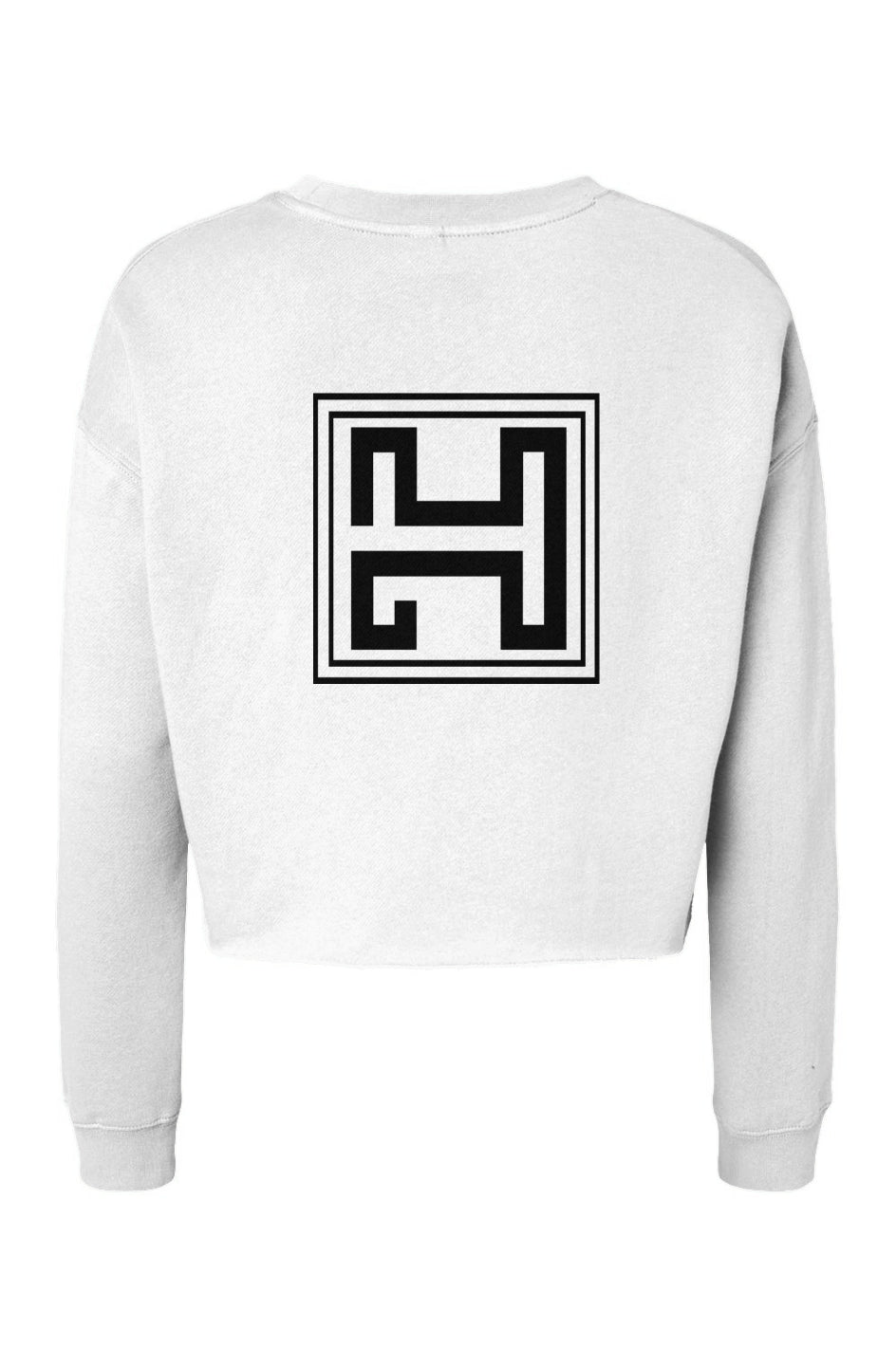 Just BRAG Crop Crew White