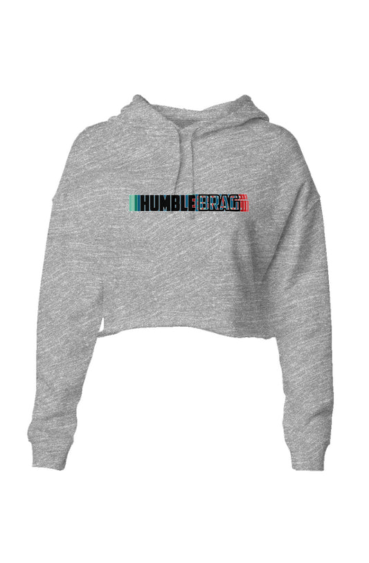 3D BRAG Crop Hoodie Grey