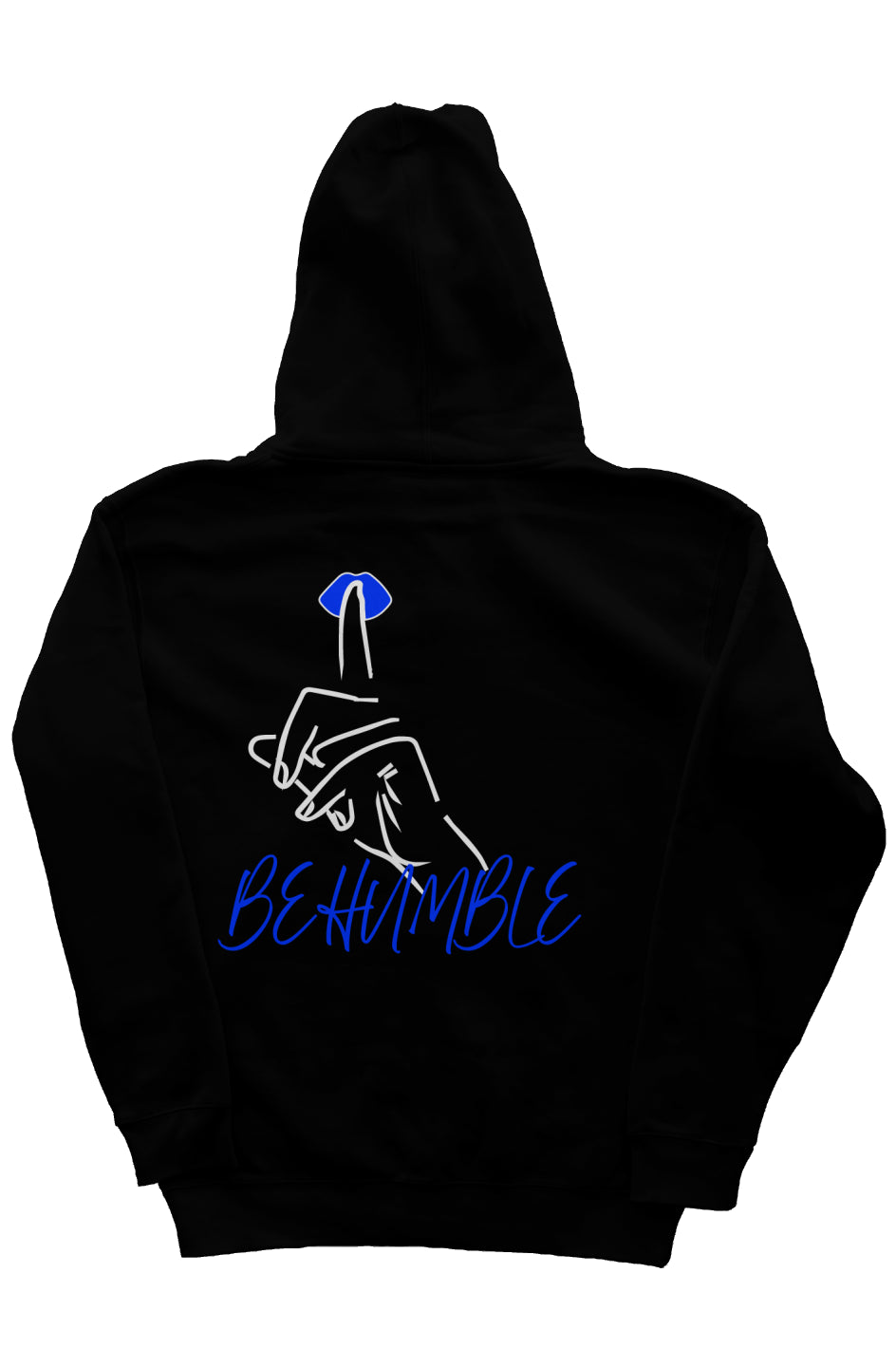 Be Humble Hoodie Black Blue