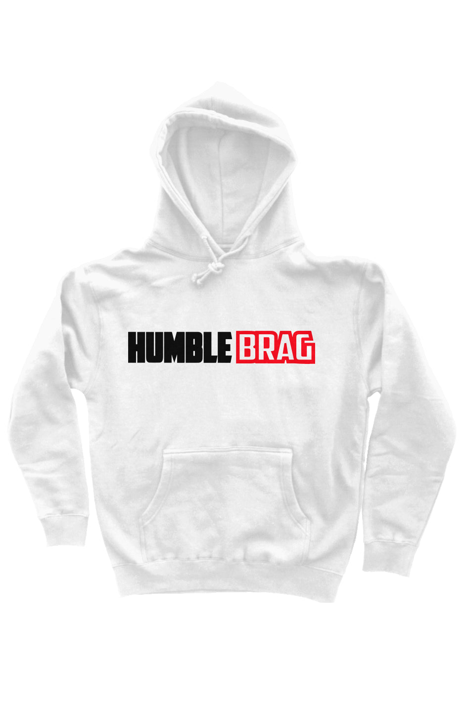 Be Humble Hoodie White Red