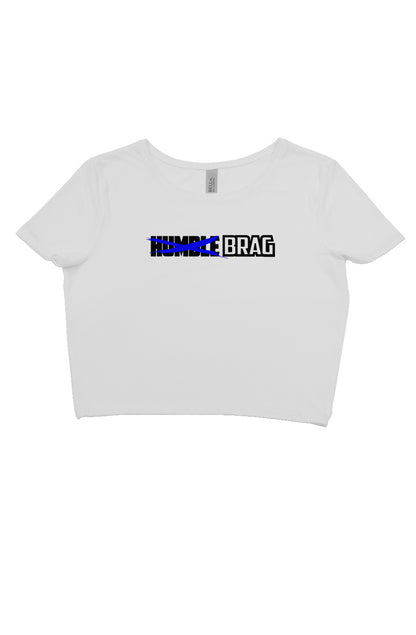 Just BRAG Slim Fit Crop Blue