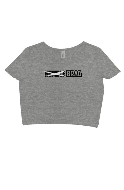 Just BRAG Slim Fit Crop White