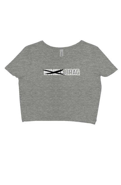 Just BRAG Slim Fit Crop White