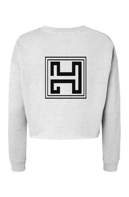 Just BRAG Crop Crew White