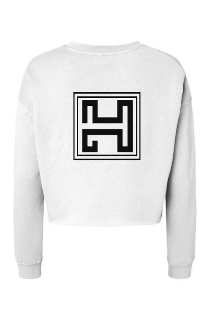 Just BRAG Crop Crew White